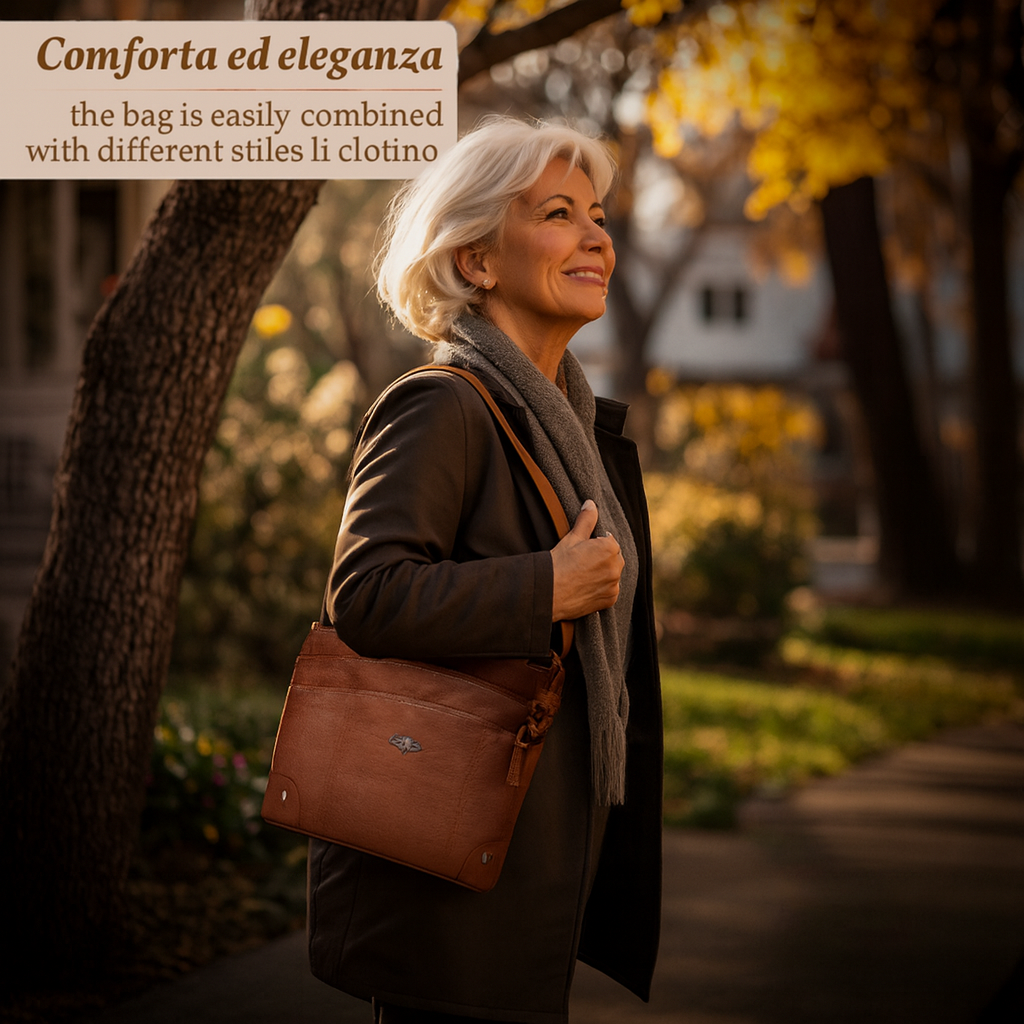 Muriel – Fascino Vintage | Borsa a Spalla in Pelle