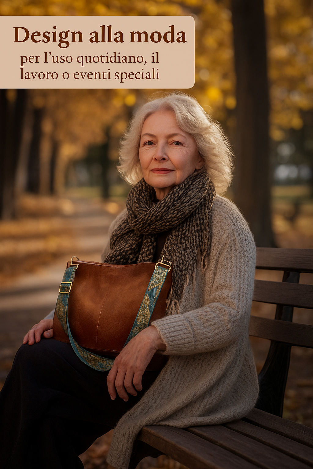 Chelsey's Vintage Charm | Borsa a tracolla in pelle