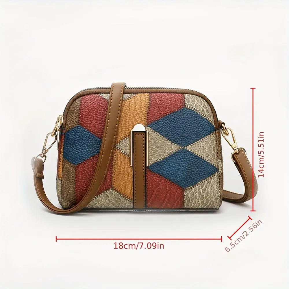 Luna – Borsa Mini Patchwork a Tracolla