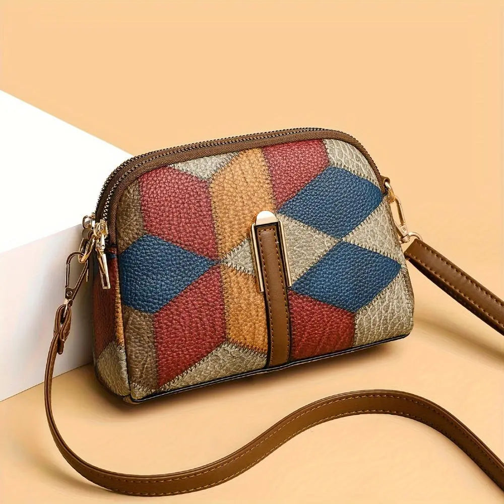 Luna – Borsa Mini Patchwork a Tracolla