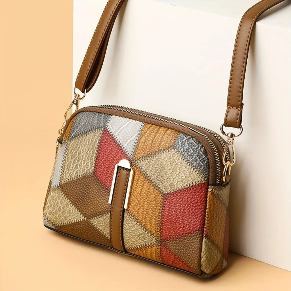 Luna – Borsa Mini Patchwork a Tracolla