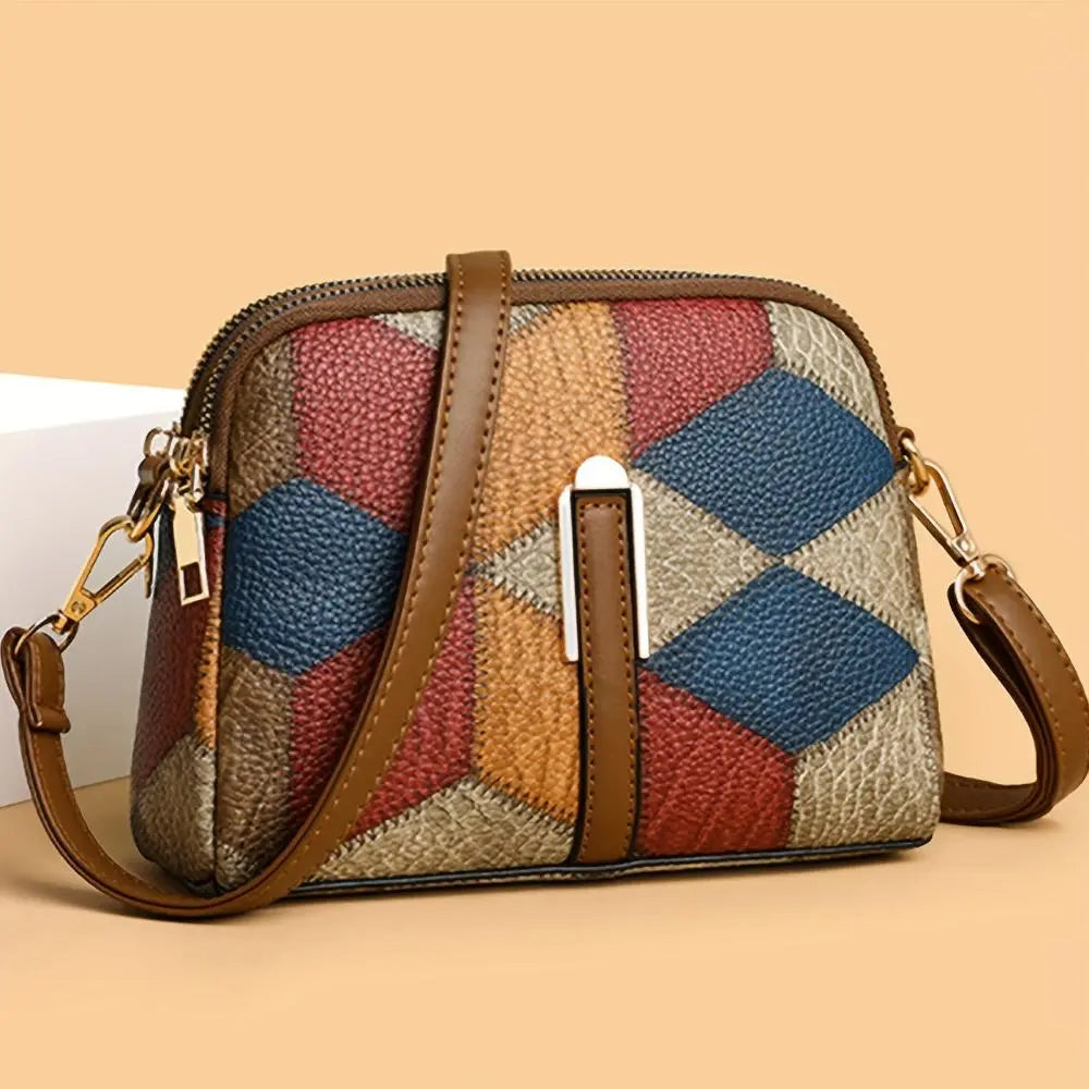 Luna – Borsa Mini Patchwork a Tracolla