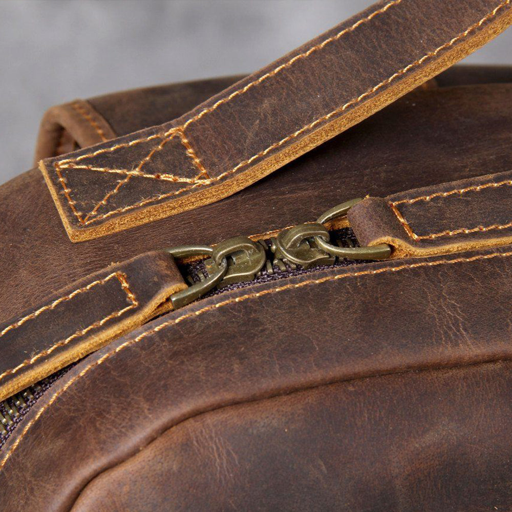 Jason – Zaino Premium in Pelle Colore Cuoio