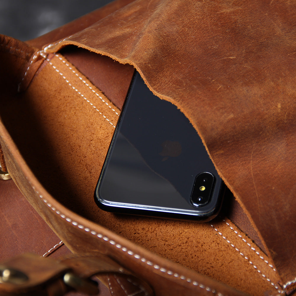 Jeffrey – Zaino Classico e Resistente in Pelle