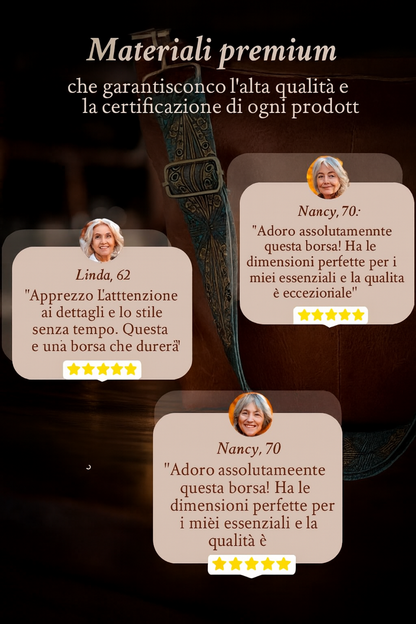 Chelsey's Vintage Charm | Borsa a tracolla in pelle