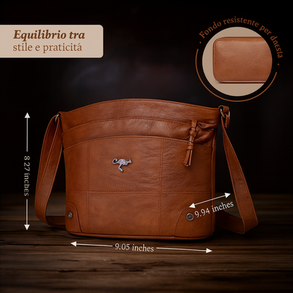 Muriel – Fascino Vintage | Borsa a Spalla in Pelle