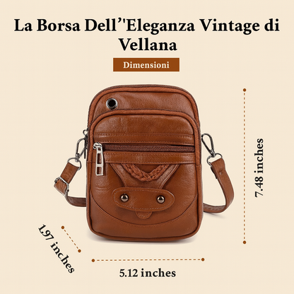 Vellana – Eleganza Vintage | Borsa a Tracolla in Pelle
