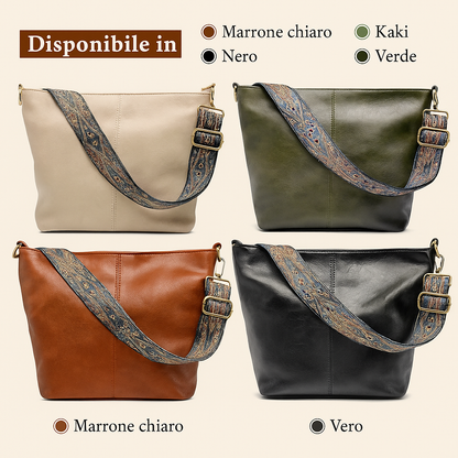 Chelsey's Vintage Charm | Borsa a tracolla in pelle