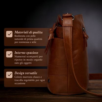 Muriel – Fascino Vintage | Borsa a Spalla in Pelle