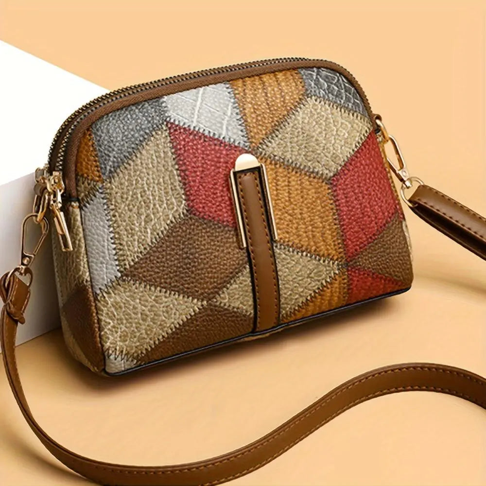 Luna – Borsa Mini Patchwork a Tracolla