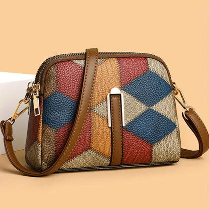 Luna – Borsa Mini Patchwork a Tracolla