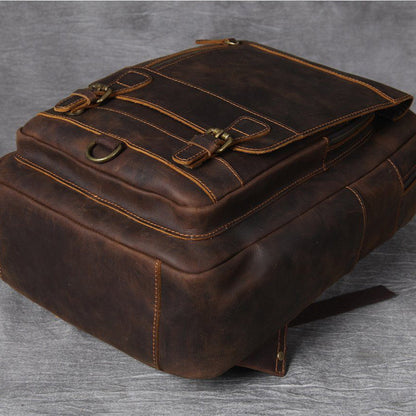 Jason – Zaino Premium in Pelle Colore Cuoio